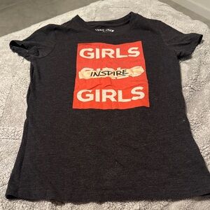 Aeropostale Girls Inspire Tee - Charcoal and Red